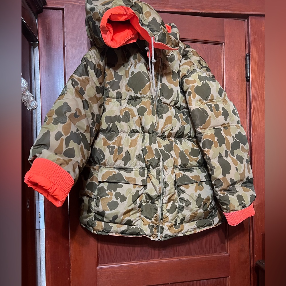 Excellent Tall XL Double Diamond Hunting goose down jacket